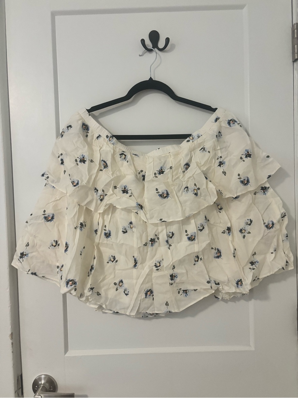 Universal Thread Cream and floral skirt